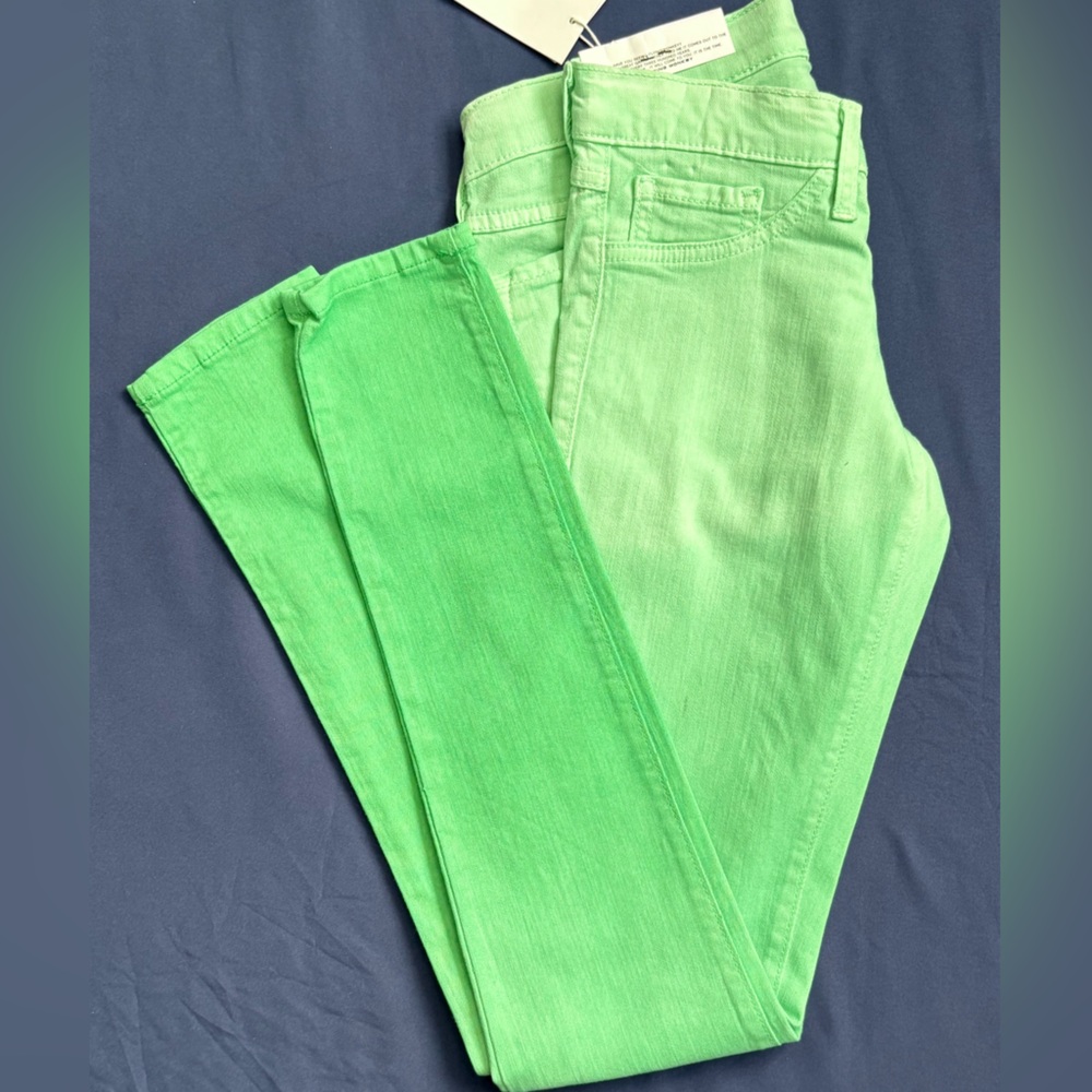 Flying Monkey Lime Ombre Sz 24 Jeans NWT